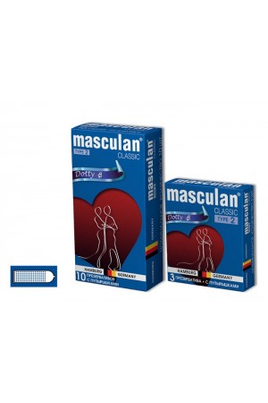 Презервативы masculan classic dotty с пупырышками 3 шт