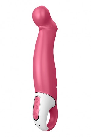 Вибратор satisfyer vibes petting hippo силикон розовый 22,9 см