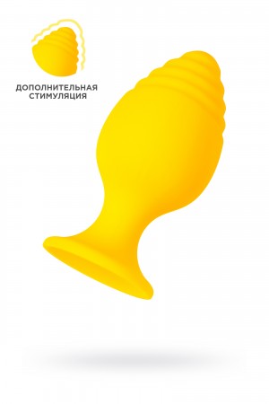 Анальная втулка todo riffle желтая 6 см