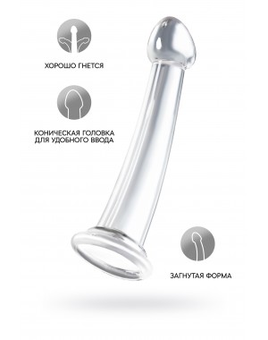 Нереалистичный фаллоимитатор jelly dildo прозрачный 15,5 см