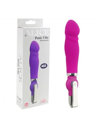 Вибратор alice penis vibe 20 режимов розовый