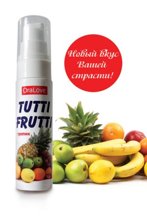 Съедобная гель-смазка tutti-frutti тропик 30 г