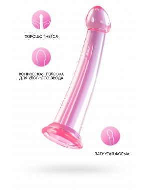 Нереалистичный фаллоимитатор jelly dildo розовый 22 см