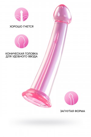 Нереалистичный фаллоимитатор jelly dildo розовый 22 см
